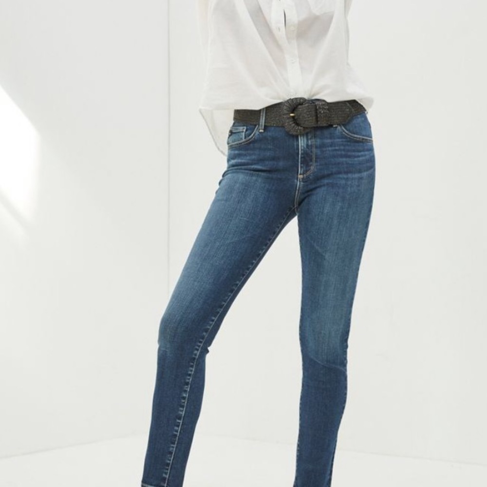 AG from Anthropologie Stevie slim straight jeans
